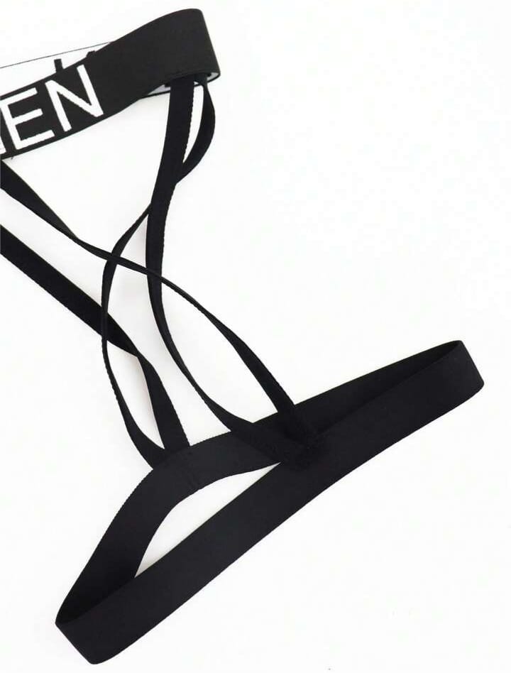 Harness-style men's jockstrap.